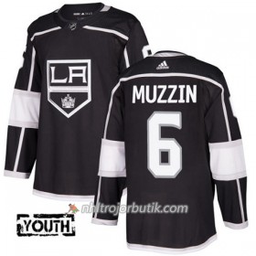 Män Ishockey Los Angeles Kings Tröja Jake Muzzin 6 Adidas 2017-2018 Svart Authentic